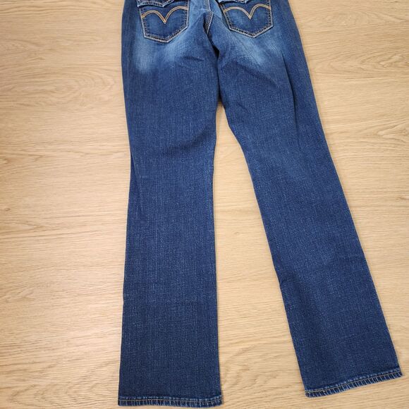 Levis 529 Jeans Womens 27x32 Curvy Bootcut Denim Blue Straight Leg Rockstar Pant - Picture 12 of 14